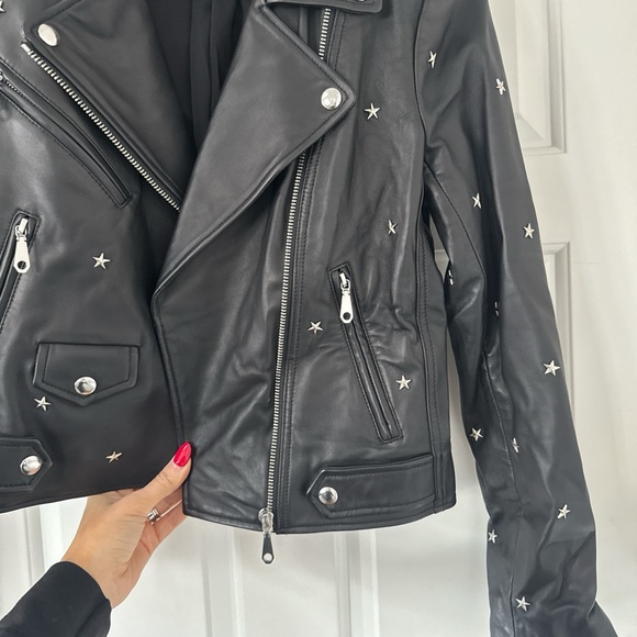 Rebecca Minkoff Star-Studded Leather Jacket - Picture 3 of 3
